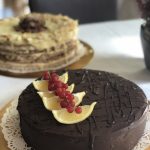 Tort migdałowo-czekoladowy z lemon curd